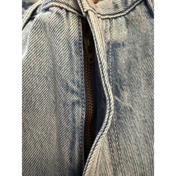 PISTOLA Women's Light Wash Wide Leg High Rise Crop Denim Jeans Sz 26 - Picture 5 of 8